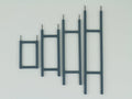 Arbor trellis crossbar extensions that add height to the modular arbor trellis