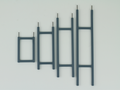 Arbor trellis crossbar extensions that add height to the modular arbor trellis