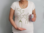 Leaf trellis shown against a torso for size reference