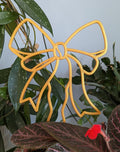 Gold bow trellis for hoya and other vining plants
