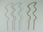 Breezy U trellises in pastel pink, marble, white and wood