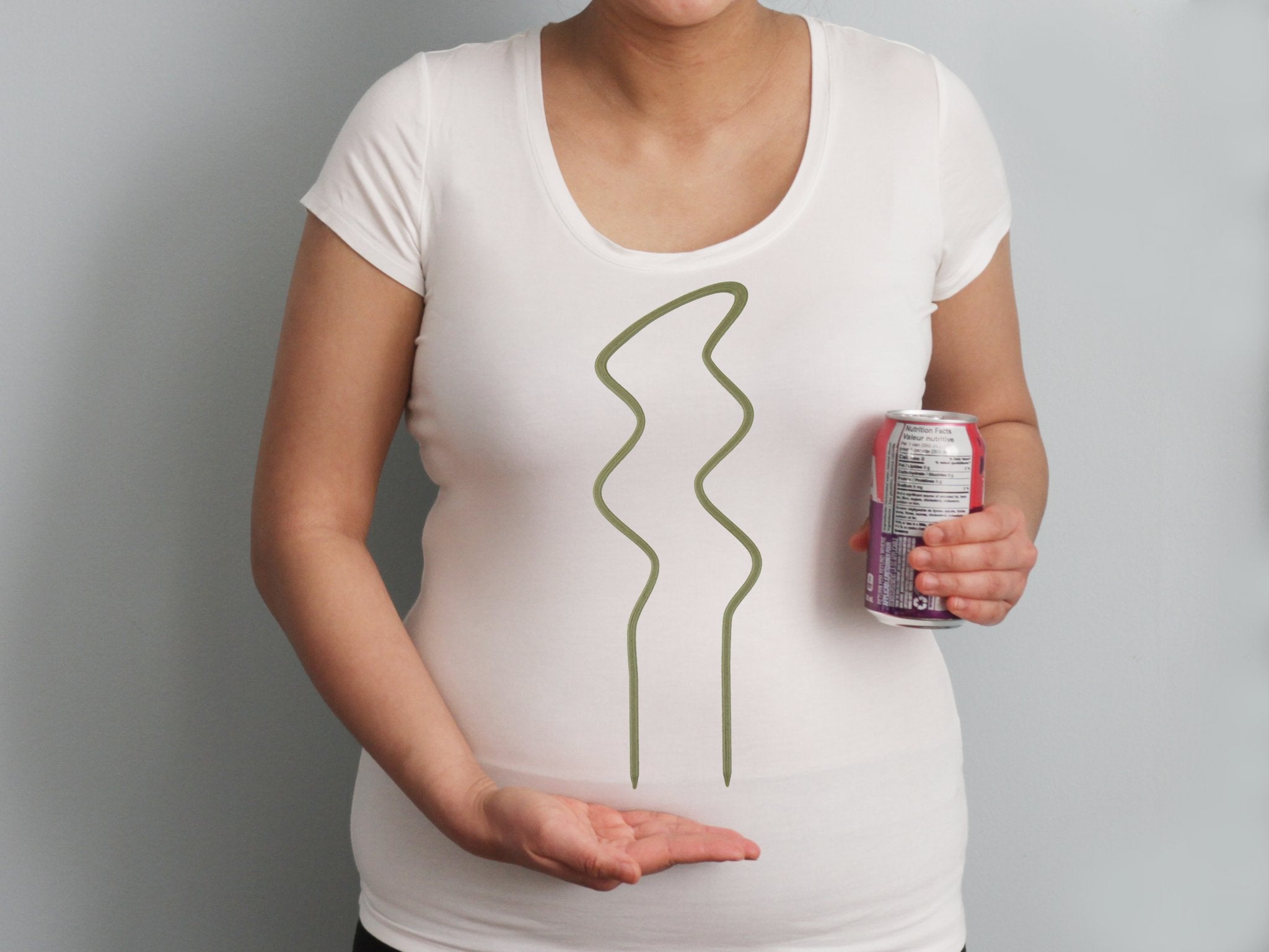 Breezy U trellis beside a standard pop can for size reference