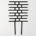 Bricks trellis in black on a white background
