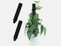 Two extension poles that add height to the extendable plant pole set