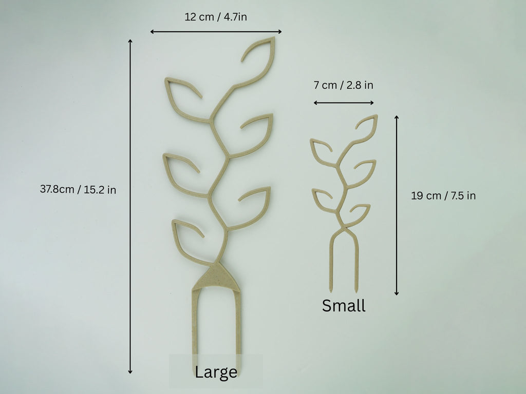 Large leaf shaped trellis on a white background