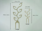 Large leaf shaped trellis on a white background