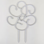 Medusa trellis in marble on a white background