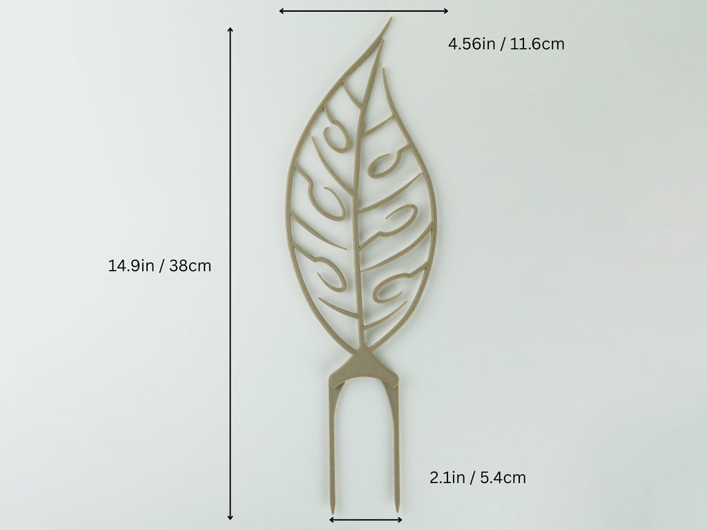 Infographic describing the monstera adansonii trellis features