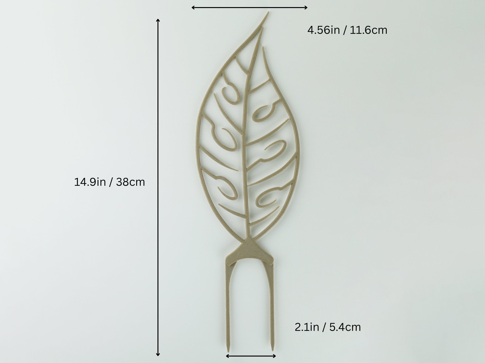 Infographic describing the monstera adansonii trellis features