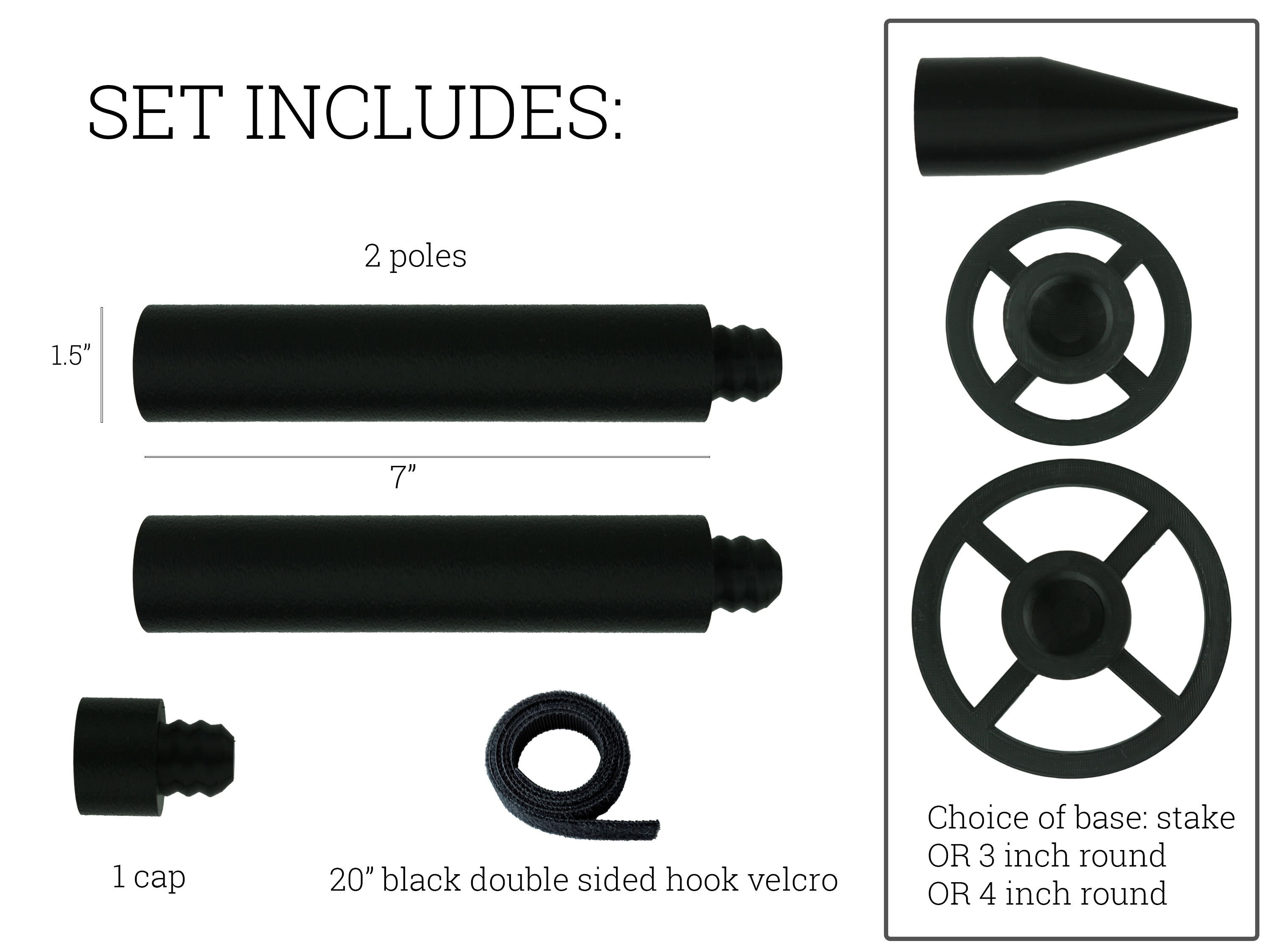 Extendable Plant Pole Set