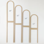 Extra large U trellises in all sizes shown side by side