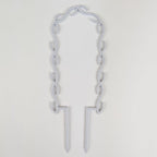 U wreath trellis in marble on a white background