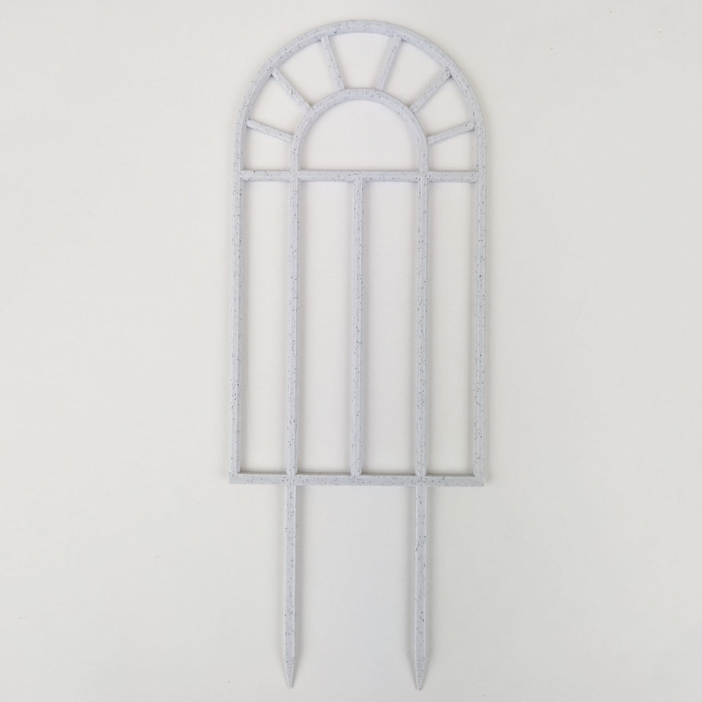 Arch window trellis in marble, large size