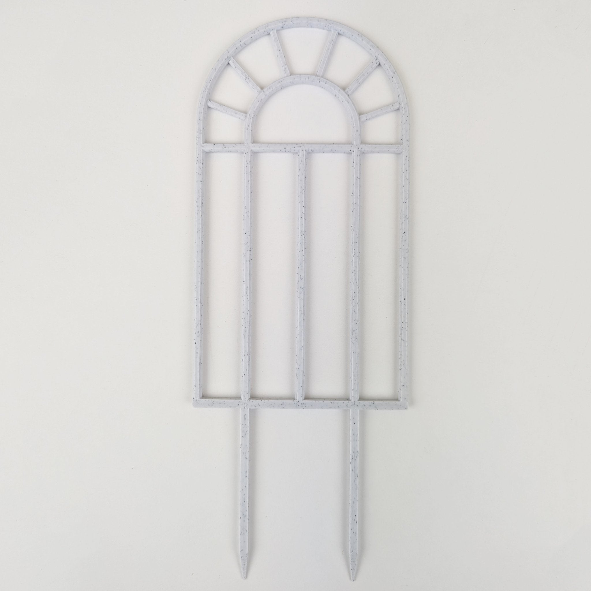 Arch window trellis in marble, large size