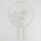 Hummingbird trellis in white color
