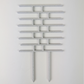Brick pattern inspired trellis in marble