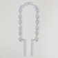 U Wreath Trellis in marble colour against a plain white background