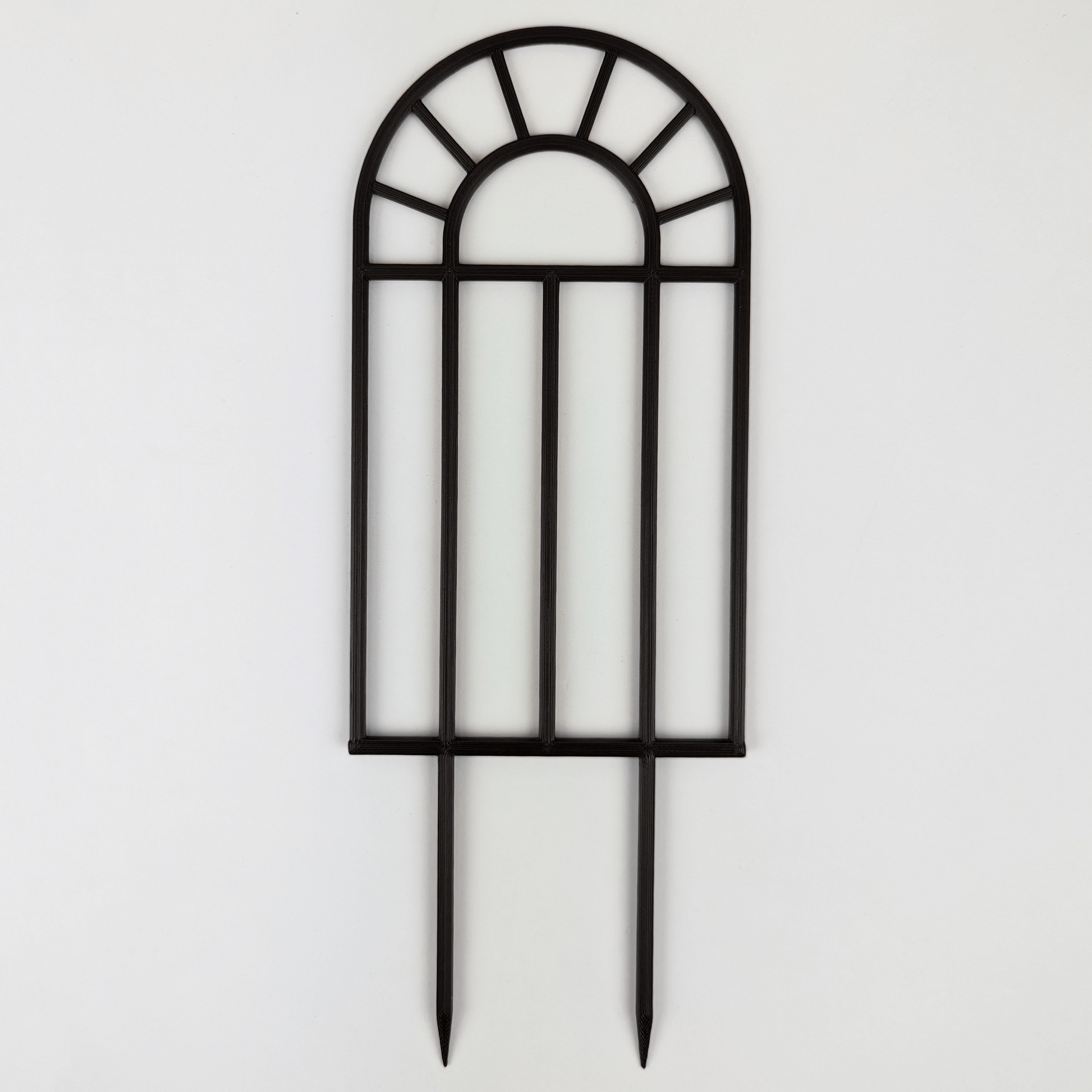 Arch window houseplant trellis in black, large