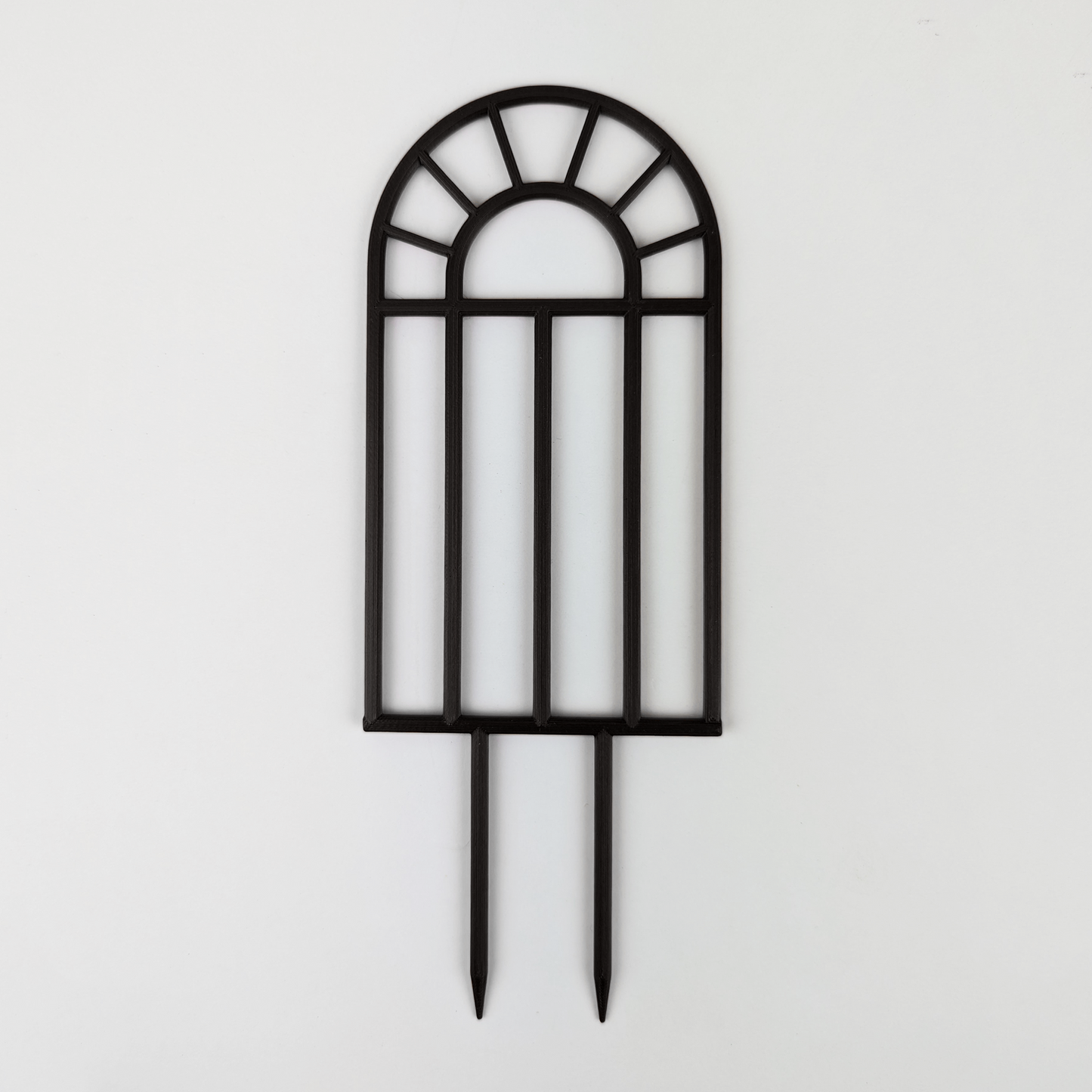 Arch window houseplant trellis in black, small