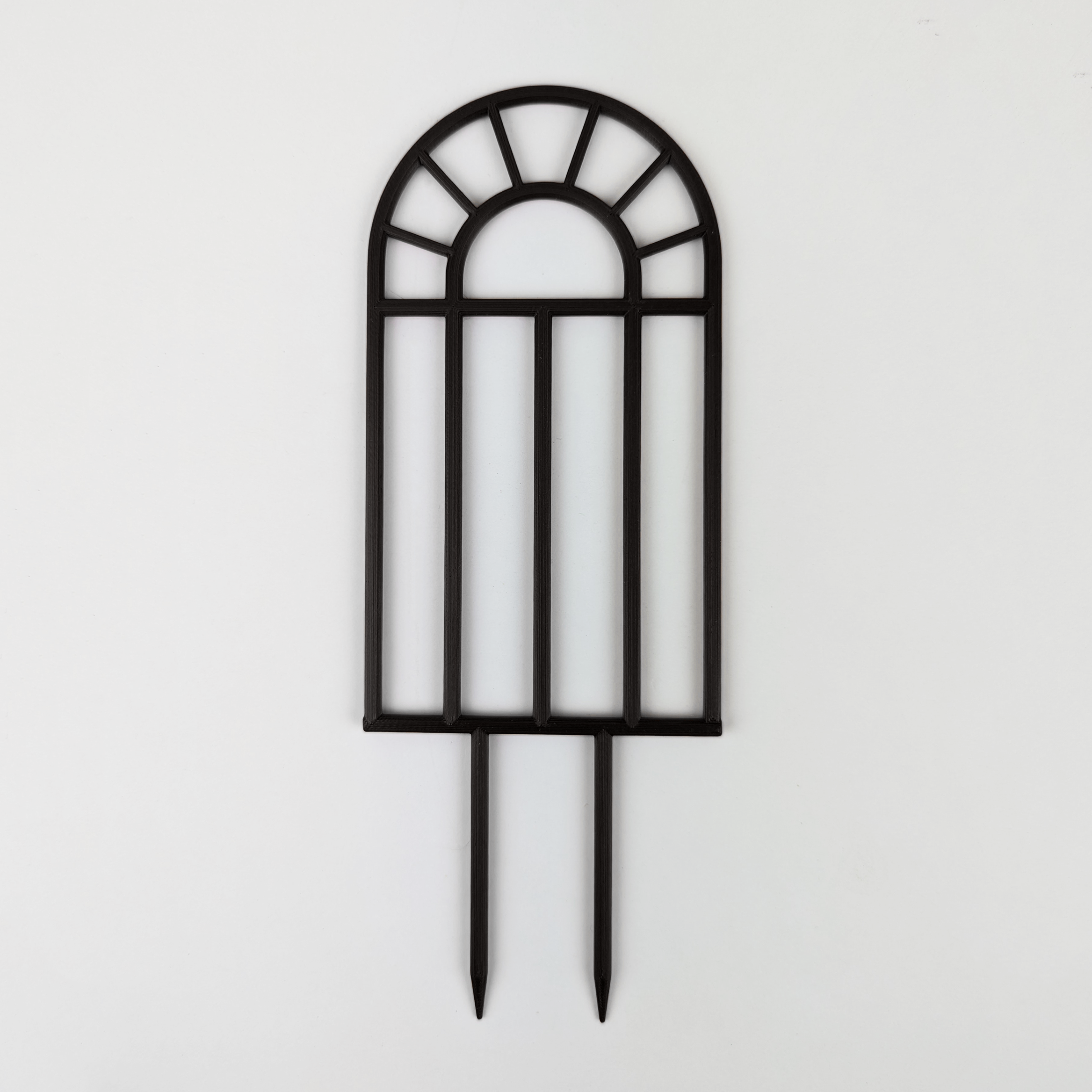 Arch window houseplant trellis in black, small
