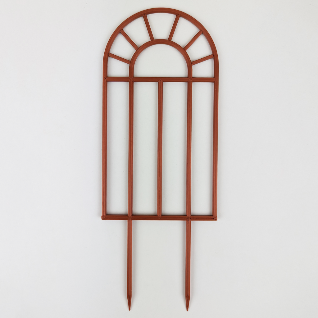Arch window houseplant trellis in copper, large