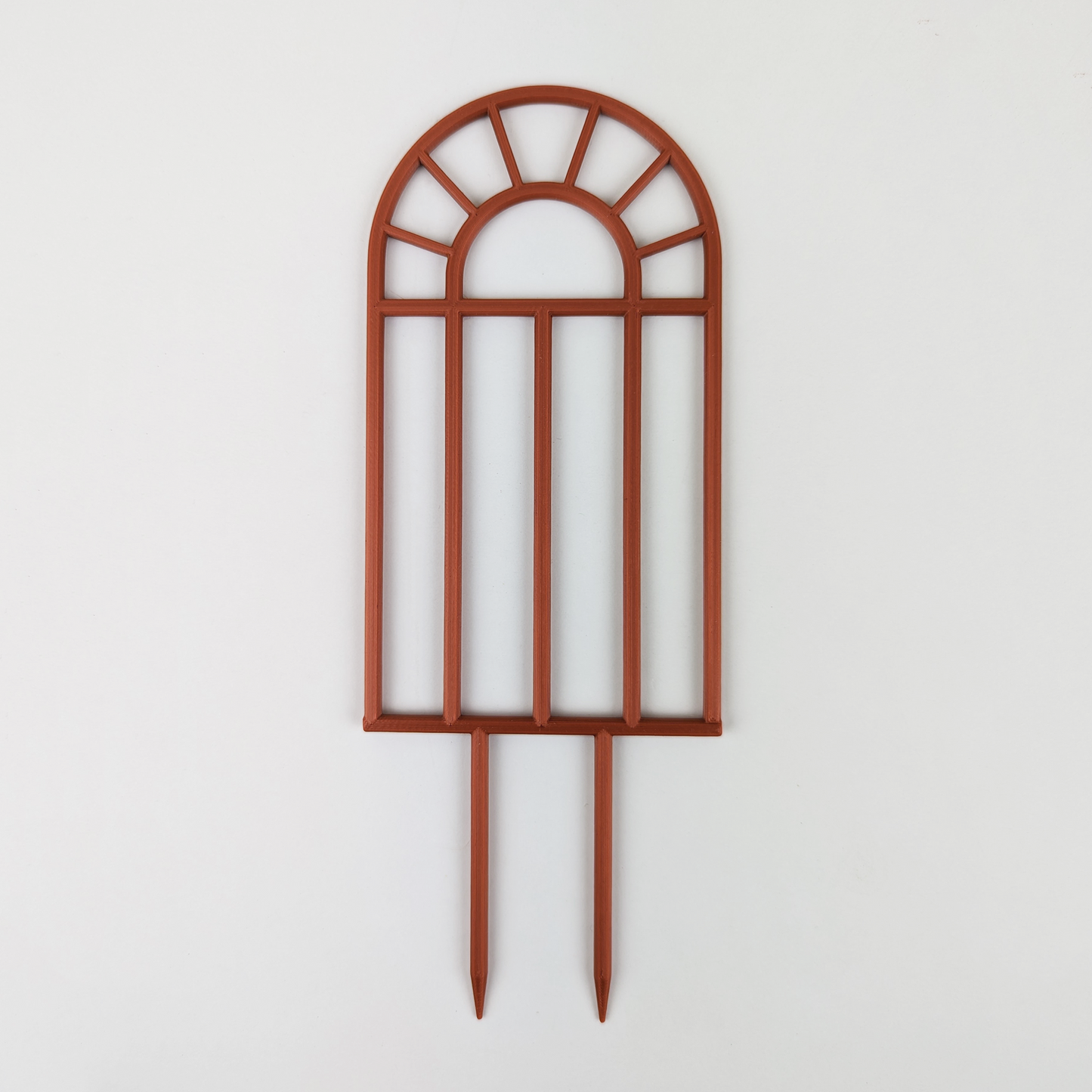 Arch window houseplant trellis in copper, small