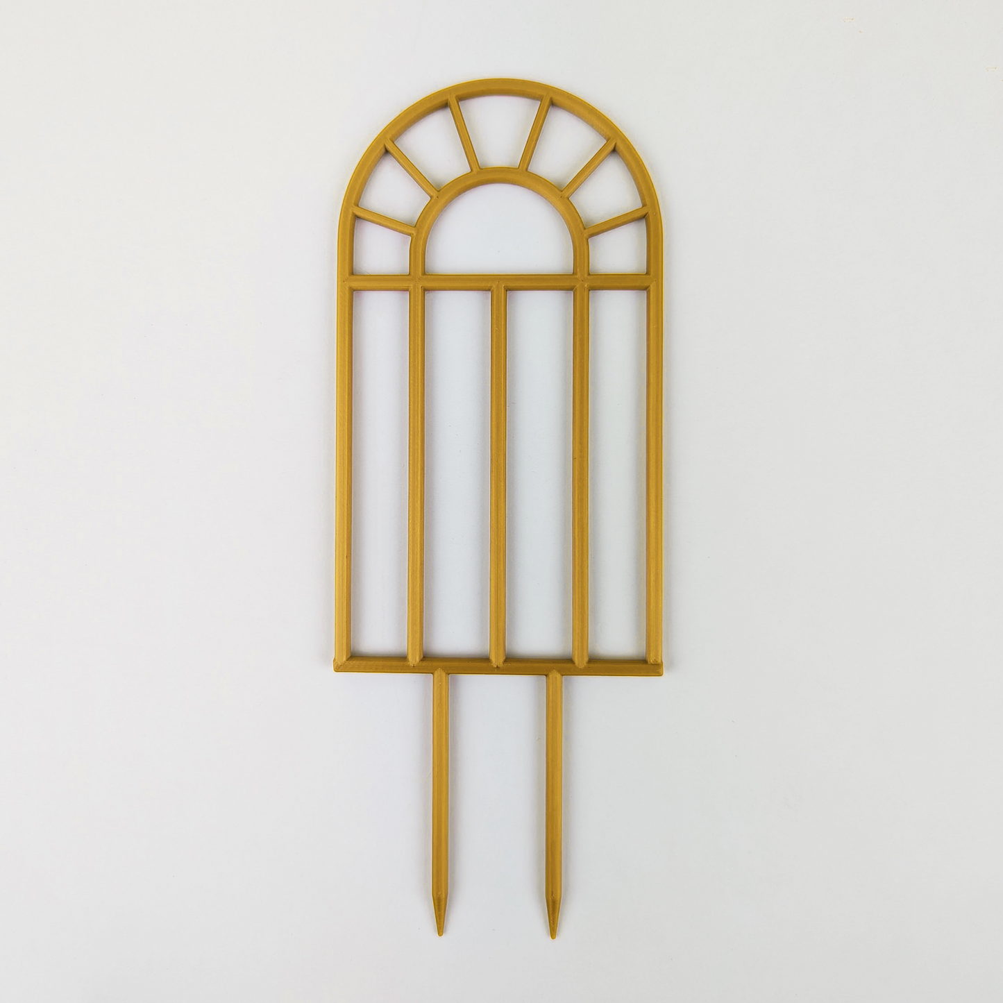 Arch window houseplant trellis in gold, small