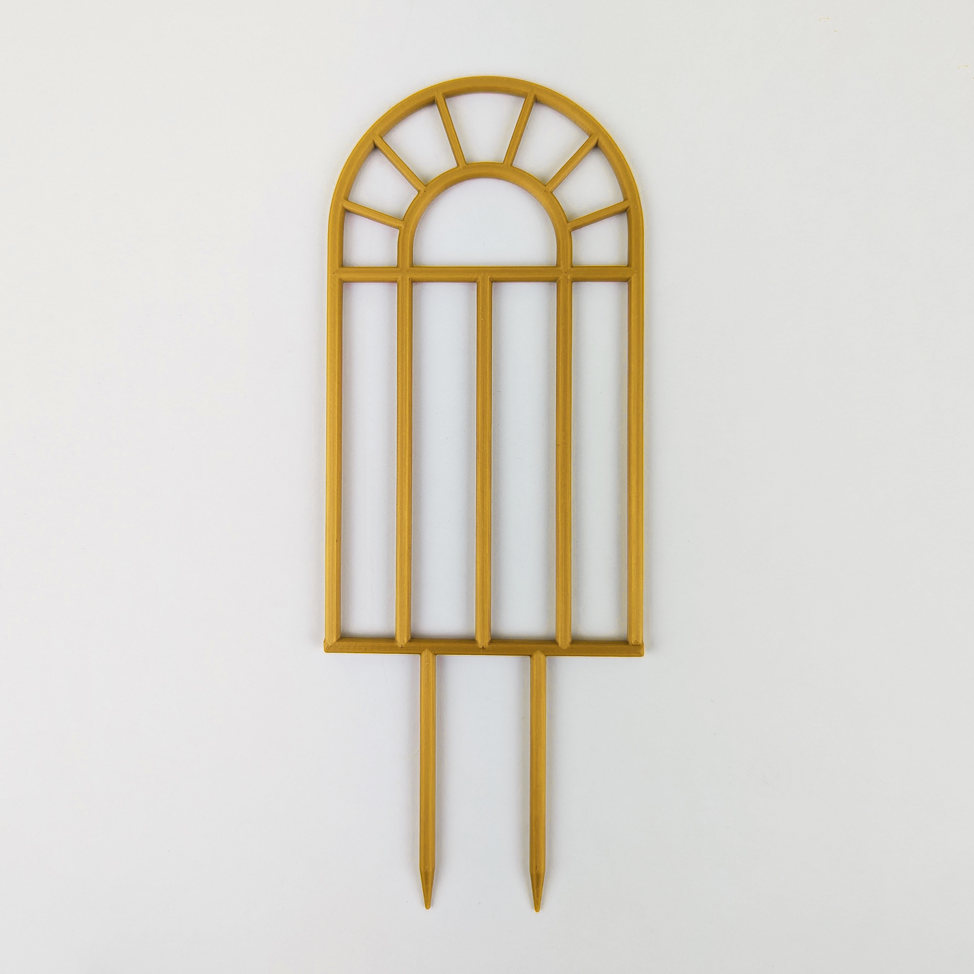 Arch window houseplant trellis in gold, small