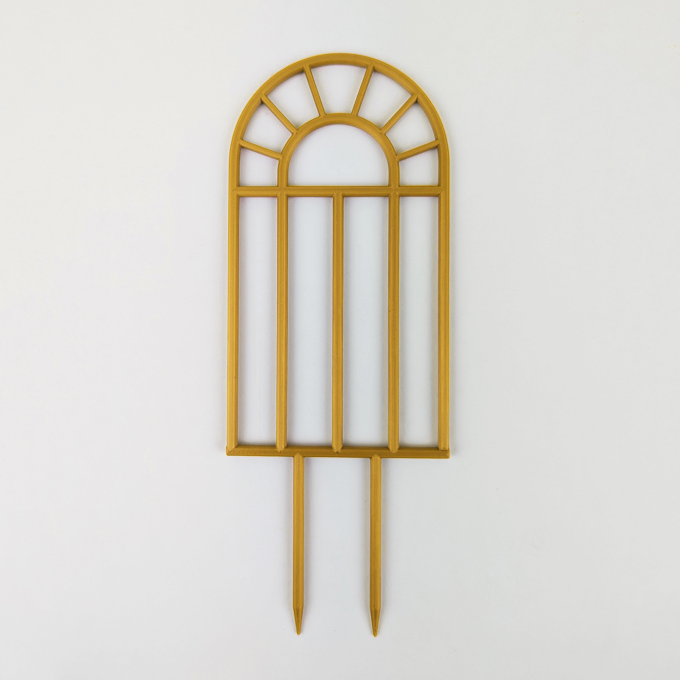 Arch window houseplant trellis in gold, small