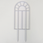 Arch window houseplant trellis in marble, large