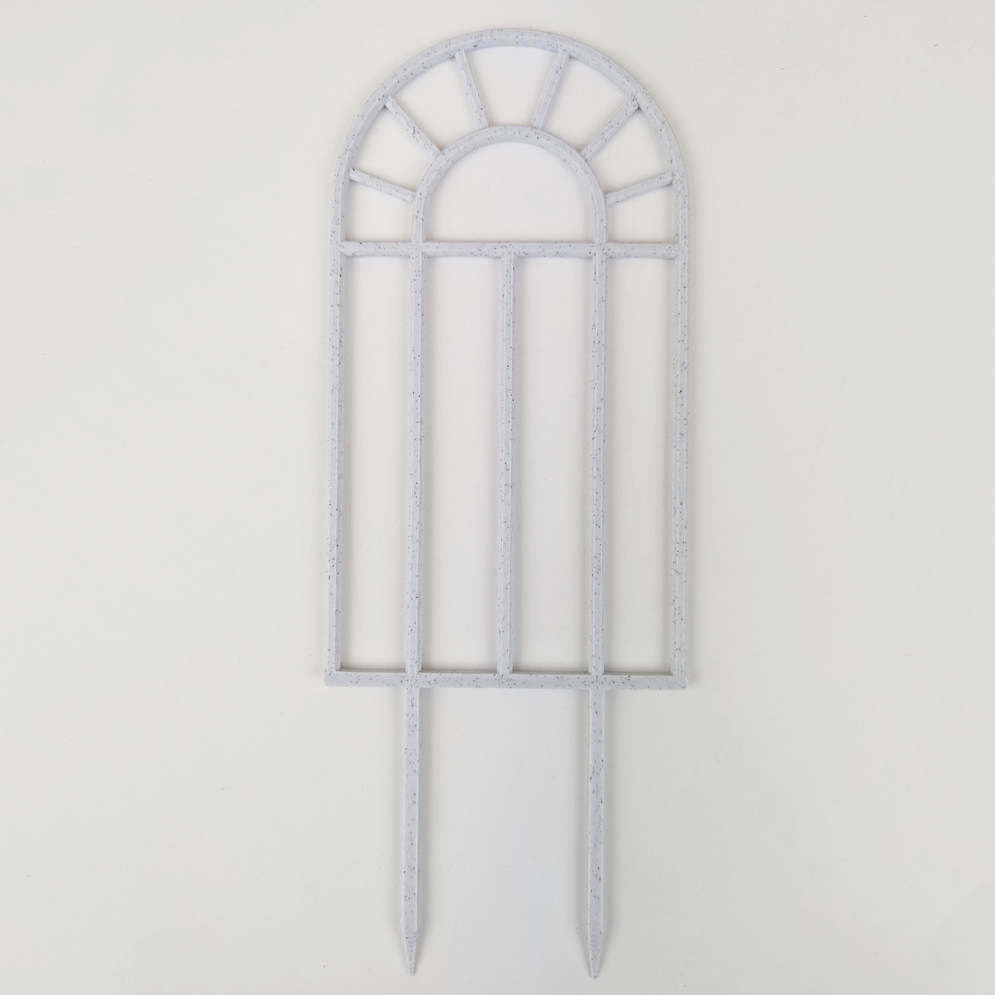 Arch window houseplant trellis in marble, large