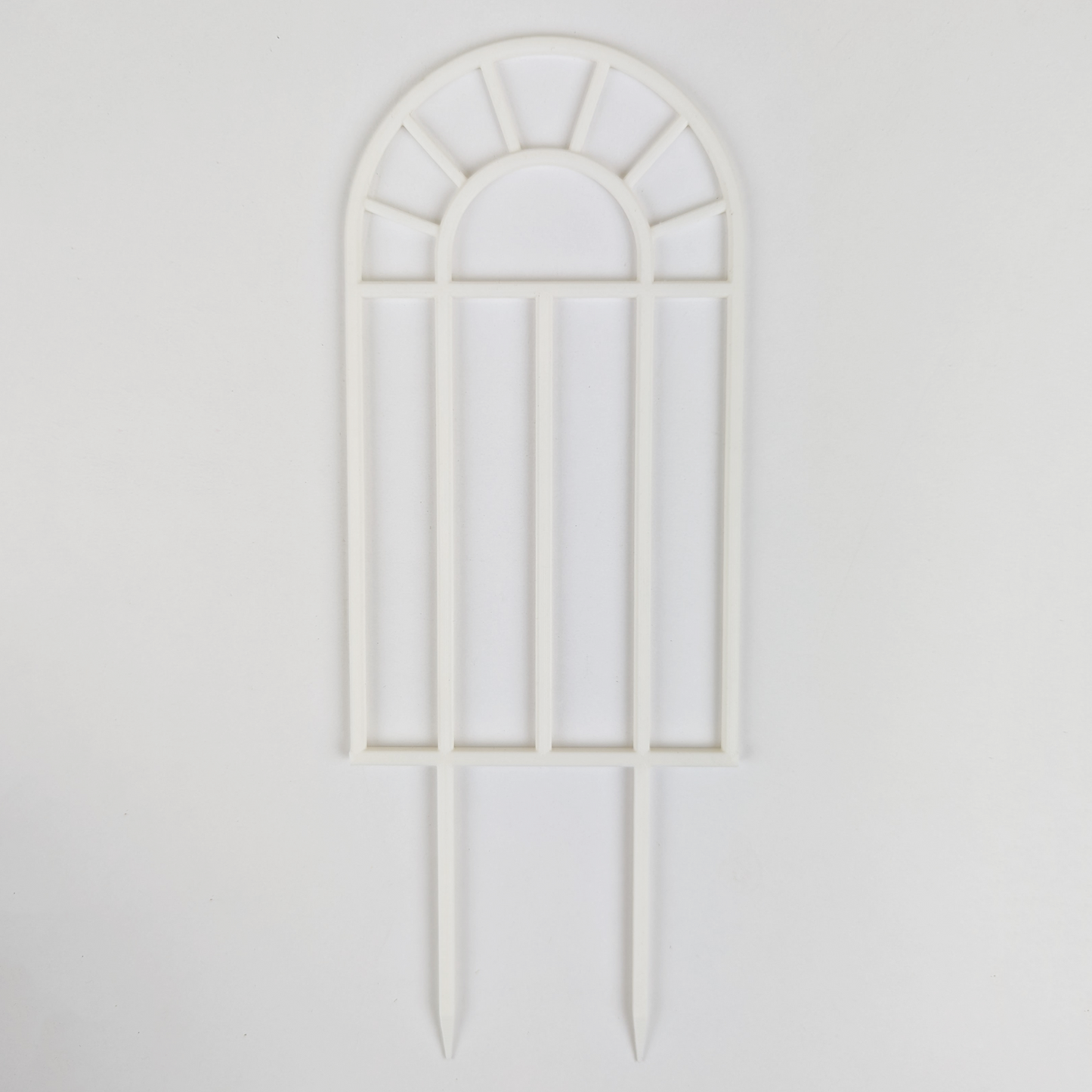 Arch window houseplant trellis in white, large