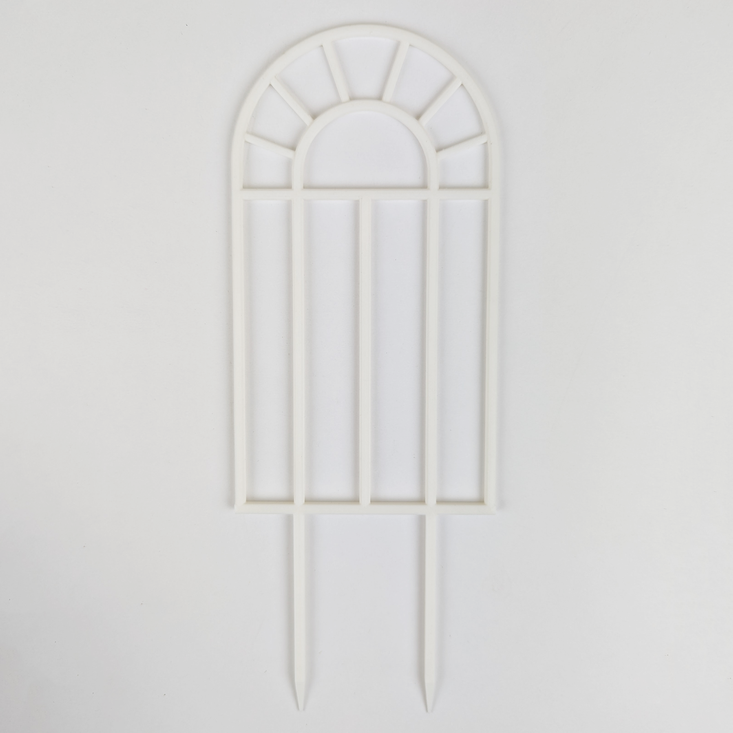 Arch window houseplant trellis in white, large