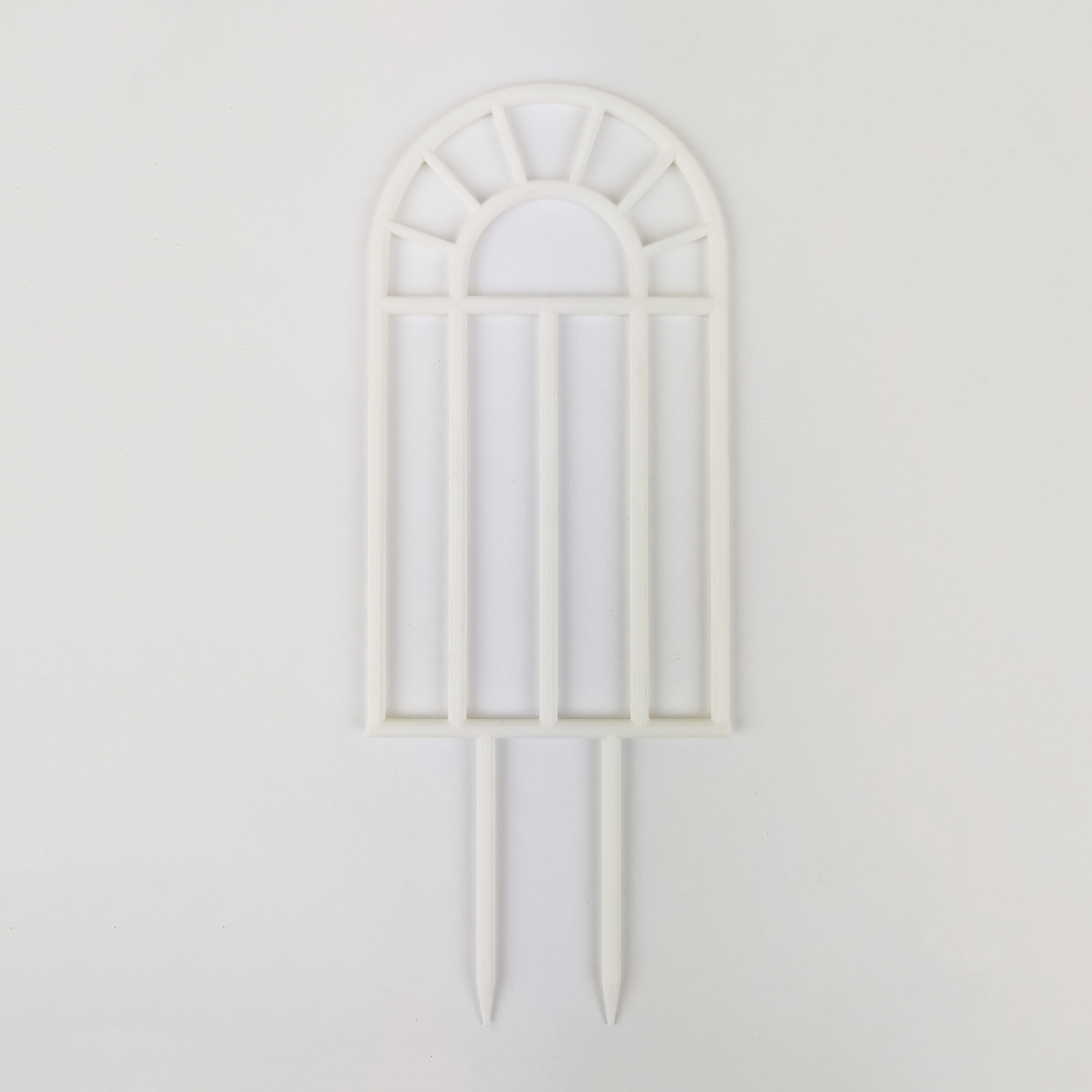 Arch window houseplant trellis in white, small