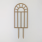 Arch window houseplant trellis, wood color, size small
